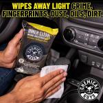 Chemical Guys PMWSPI20850 Leather Cleaner And PMWSPI66350 InnerClean Interior Quick Detailer & Protectant Wipes, Safe for Cars, Trucks, SUVs, Jeeps, RVs & More (100 Ct) 2 Pack