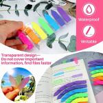 Sticky Notes Flags 1120 Pcs, 7 Color Index Tabs Index Flag Bright Colors Page Index Stickers Translucent Page Makers for Page Bookmarks (Arrows)