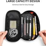 Mermaid Pencil Case for Girls and Kids Cute Pen Box Pouch Large pencil bag with Double Zipper, Portable Pencil Pouch for School Office Supplies