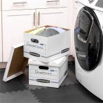 Bankers Box 6-Pack Basic Duty File Storage Boxes with Lids, Letter/Legal, STOR/FILE, (0071303)