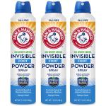 Arm & Hammer Invisible Foot Powder Spray, Clear Talc-Free Sweat Control, Odor Eliminating Foot Spray For Men & Women, 7 Oz (3 Pack)