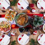 100PCS Christmas Gold Napkins Disposable - Heavy Duty Christmas Tree Napkin - Yule Paper Hand Towels - Xmas Gold Napkin for Kitchen Bathroom Noel Parties Dinners and Events