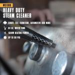 McCulloch MC1385 Deluxe Canister Steam Cleaner, 2-Hour Runtime, Chemical-Free, 23 Accessories: Mop He, Brushes & More - Built for Home, Tile, Carpet, Furniture, & Personal Car Detailing