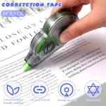 Yexiya 36 Pcs Correction Tape, Colorful Original Correction Tape White Wide Tape Easy to Use Cute Correction Roller for School Home Office Supplies, 0.2 Inch x 39.4 Feet (Blue, Orange, Green)