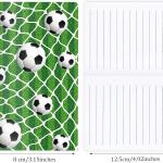 OXYLIPO 24 Pcs Sports Party Favors Soccer Mini Noteps Soccer Notebooks- Spiral Journal Notebooks with Soccer Theme Designs, Teacher School Classroom Reward Supplies for Teens Boys Girls