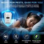 (2026 Upgred) Ultrasonic Insect & Pest Indoor Repeller, Plug-in Control Device Repellent for Rodent, Mice, Rats, Roaches, Ants, Spiders, Bugs, Mosquitoes, Home, 3 Mode Switching (6 Pack)