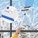 Baseboard Cleaner Tool with Handle, Wall Cleaner with Extendable Long Handle ,Door Frame Cleaning Tool Including 4 Reusable Cleaning Ps. Quick Clean Baseboard Cleaning, Ceiling and Wall.