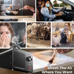 Ozone Generator 48,000mg, Commercial Ozone Machine Odor Removal, High Capacity O3 Ionizer Air Purifier Deodorizer, Portable Mini for Car, Home, Smoke, Pets, Industrial, for 4000 Square Feet -Black