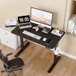 Electric Standing Desk justable Height, 32x20 Inches Sit Stand up Desktop for Home Office, Ergonomic Rising Computer Table with Memory Preset, Black
