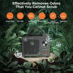 Ozone Generator 48,000mg, Commercial Ozone Machine Odor Removal, High Capacity O3 Ionizer Air Purifier Deodorizer, Portable Mini for Car, Home, Smoke, Pets, Industrial, for 4000 Square Feet -Black