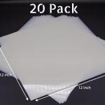 20 Pack 7.5mil Mylar Sheets, 12 X 12 Inch Stencil Paper for Cricut, Laser Cutting, Template Plastic for Quilting, Blank Plastic Sheets for Crafts, Food Gre Mylar Stencil Sheets
