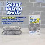 Scrub Ddy Scour Ddy Style, Scourers Non Scratch Scrubbing Sponge, Scouring Ps, Kitchen Sponges for Dishes, Dishwashing Pan Scrubber, Cleaning Supplies, Dish Sponges for Washing up, Pack of 2