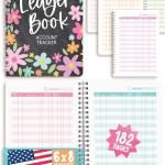 Accounting Ledger Book for Small Business and Personal Use - Budget Ledger Books for Bookkeeping, Expense Tracker Notebook, Bookkeeping Record Book, Receipt and Account Ledgers Books