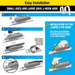 Rain-X 810197 Latitude 2-In-1 Water Repellent Wiper Bles, 26" and 20" Windshield Wipers (Pack Of 2), Automotive Replacement Windshield Wiper Bles With Patented Rain-X Water Repellency Formula