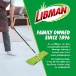 Libman 18" 2-Sided Microfiber Dust Mop, Double Sided Dry Wet Mops for Floor Cleaning, Hardwood, Laminate, Tile Cleaner, 360 Degree Swivel He, 49” Long Handle